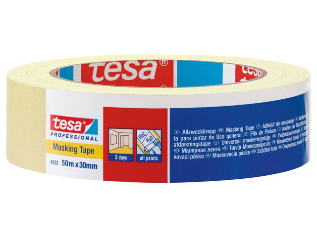 Afplaktape tesa 30mmx50m (crepe)