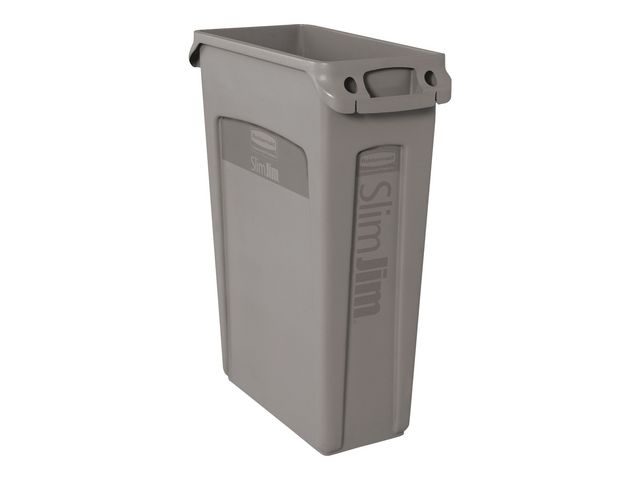 Slim Jim met luchtsleuven 87 ltr, Rubbermaid