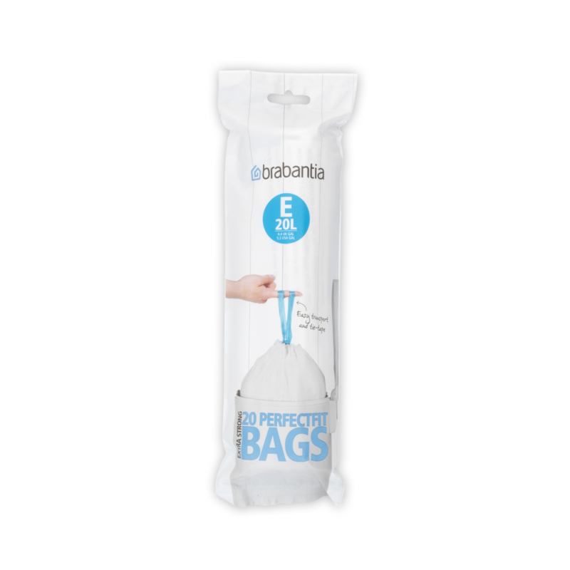 Afvalzak 20 liter laag model met trekbandsluiting (E), Brabantia - Uit assortiment