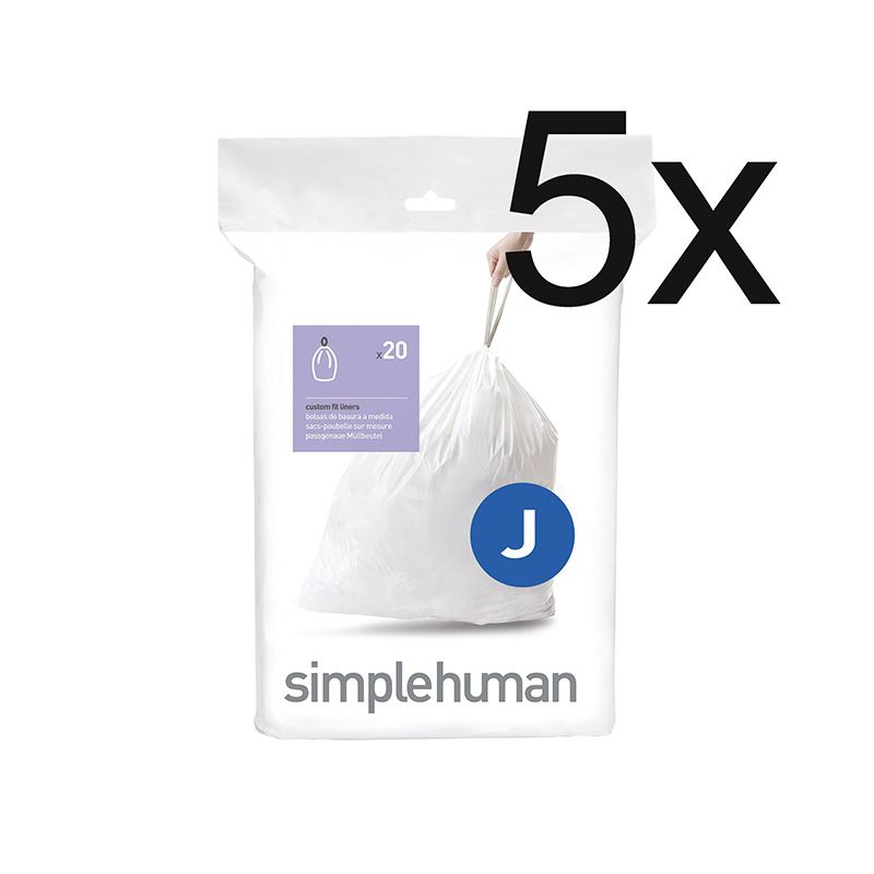 Afvalzakken 30-45 ltr (J), Simplehuman 5x20 stuks