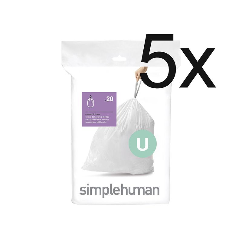 Afvalzakken 55-80 ltr (U), Simplehuman 5x30 stuks