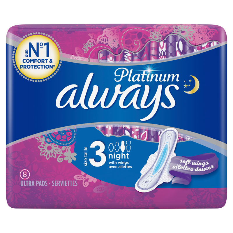 Always Platinum Night (maat 3) Maandverband Vleugels x