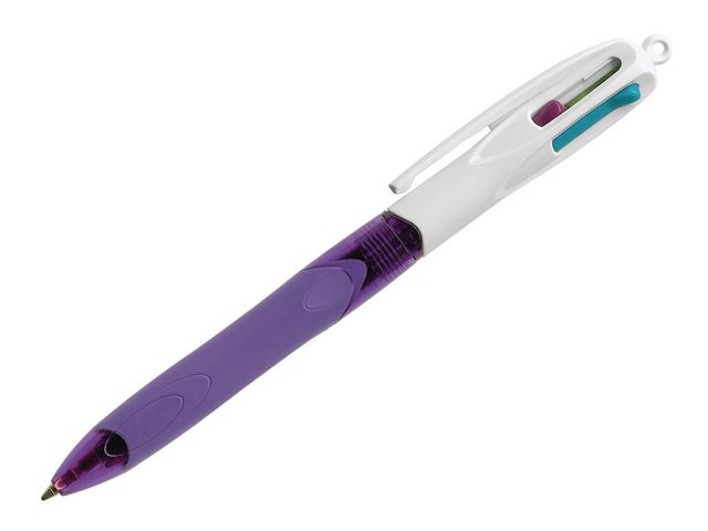 Balpen BiC 4-kleuren Fashion Grip M