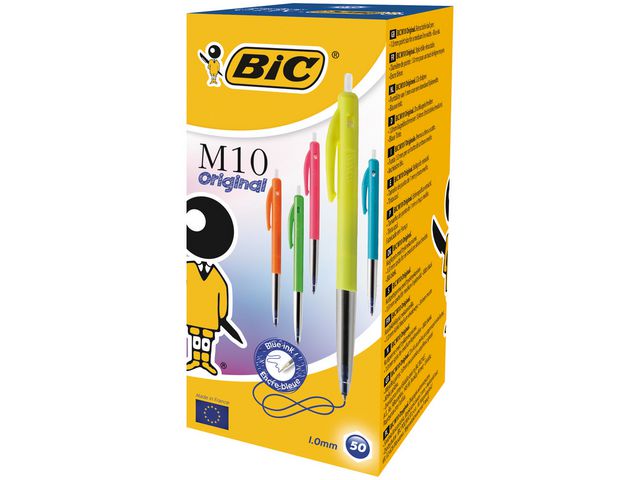 Balpen Bic M10 Ultra Colors blauw/ds50