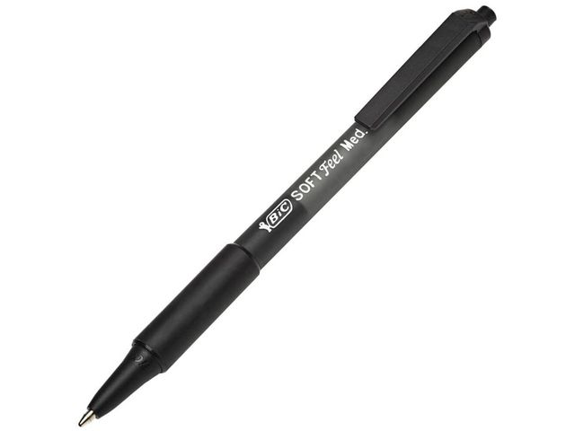 Balpen BIC Soft Feel Clic Grip M zw/ds12