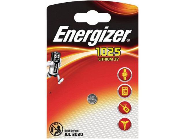 Batterij Energizer Knoopcel CR1025