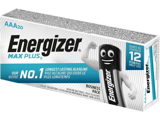 Batterij Energizer Max Plus AAA/pk20