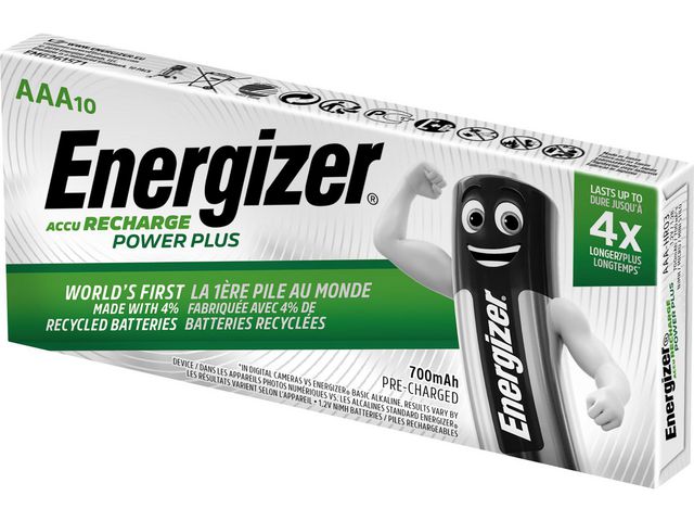 Batterij Energizer Oplaad 10xAAA 700mAh