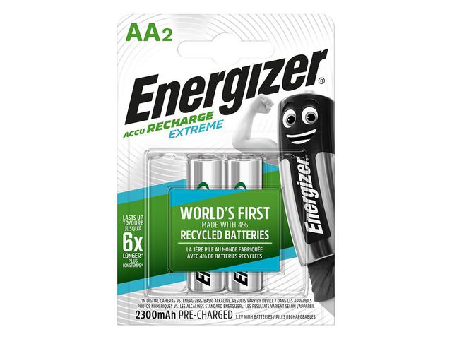 Batterij Energizer Oplaad 2xAA 2300mah