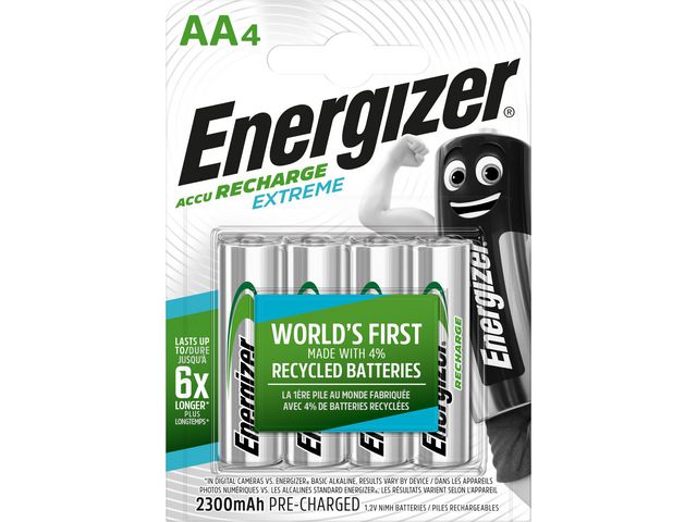 Batterij Energizer Oplaad 4xAA 2300mAh