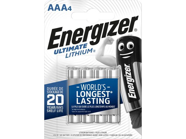 Batterij Energizer Ultimate Lith AAA/pk4