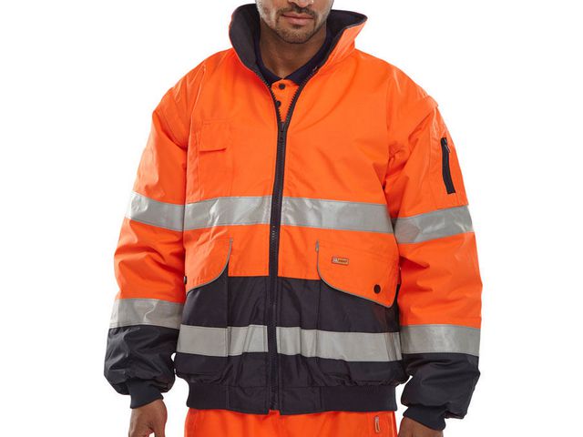 Bomber Werkjas Europa oranje/navy 3XL