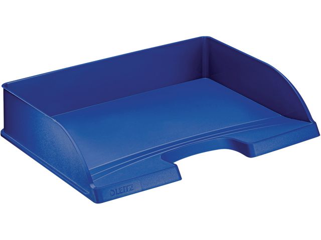 Brievenbak Leitz Plus folio dwars blauw