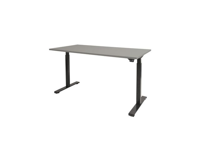 Bureau Dextro 140x80 grijs 25mm-zw