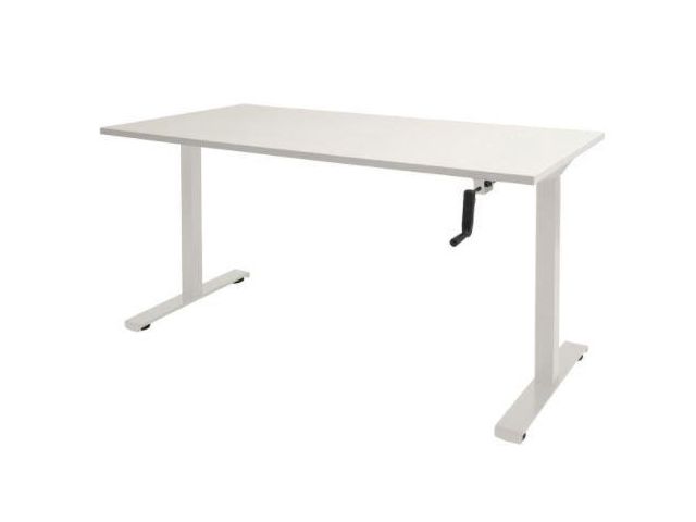 Bureau Dextro 140x80cm wit/wit