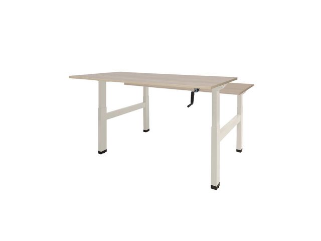 Bureau Dextro Duo 120x80 lind.eik wit