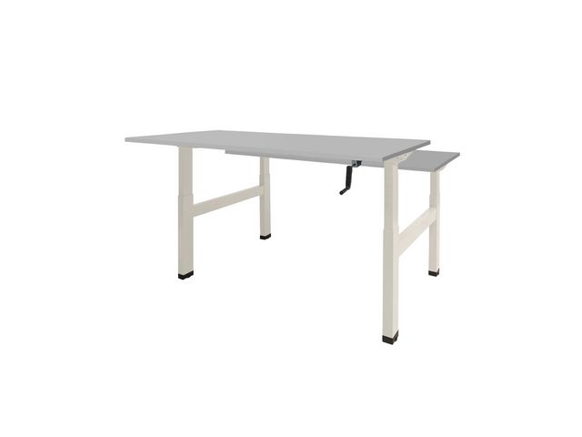 Bureau Dextro Duo 160x80 grijs wit