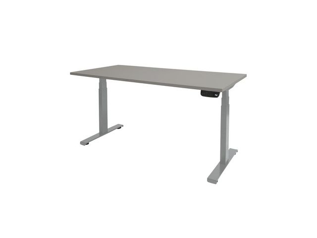 Bureau Dextroplus 160x80 grijs 25mm-alu