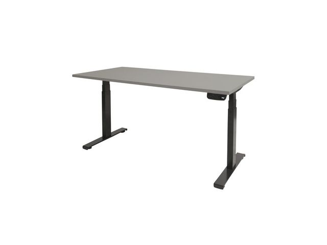 Bureau Dextroplus 160x80 grijs 25mm-zw