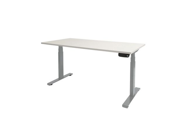 Bureau Dextroplus160x80 krijtwit 25-alu