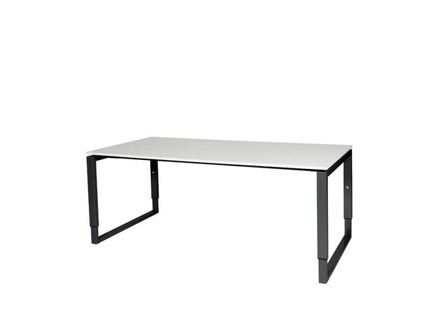 Bureau Domino plus 180x90 grij/z 25mm