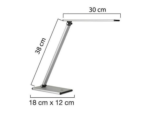 Bureaulamp Unilux Terra LED grijs