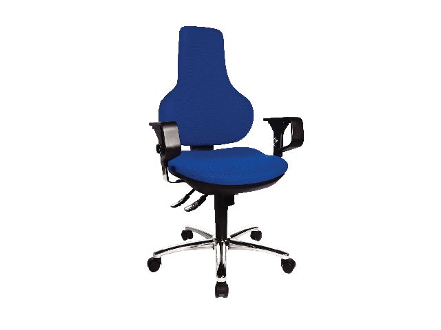 Bureaustoel ergo point deluxe blauw