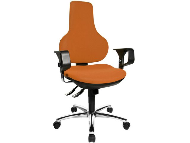 Bureaustoel ergo point deluxe oranje