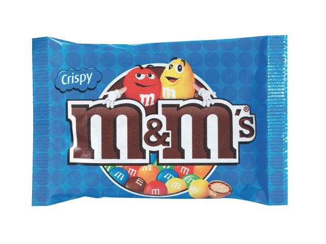 Chocoladesnack M+M 36g crispy/pak 24