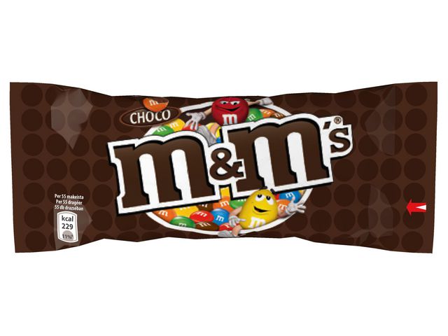 Chocoladesnack M+M 45g choco/pak 24