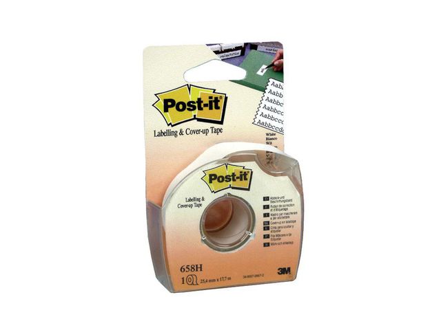 Correctietape Post-it 25,2mm 6rgl + disp