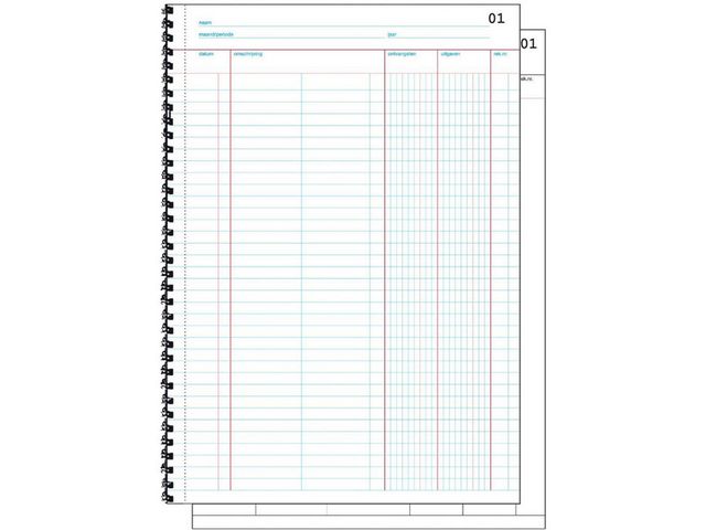 Doorschrijfkasboek Sigel A4 2x50bl/wr 2