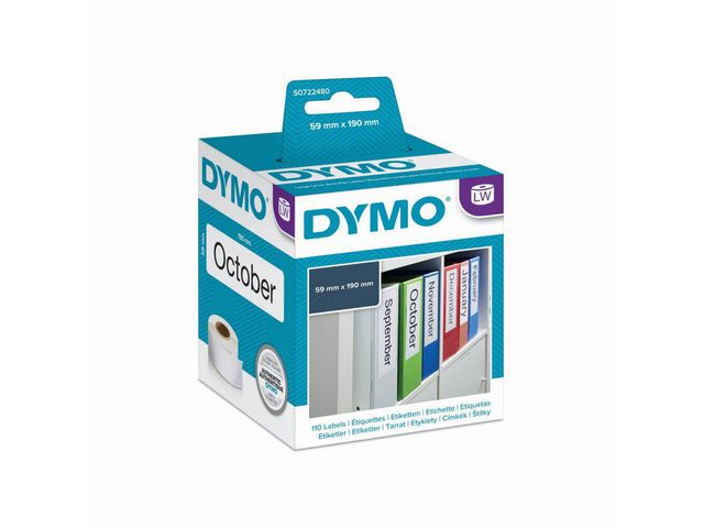 Etiket Dymo LW 190x59 ordnr brd wt/rl110