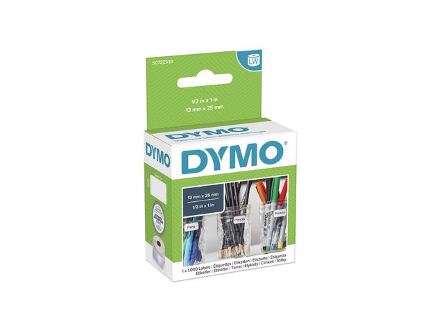 Etiket Dymo LW 25x13 niet perm wt/rl1000