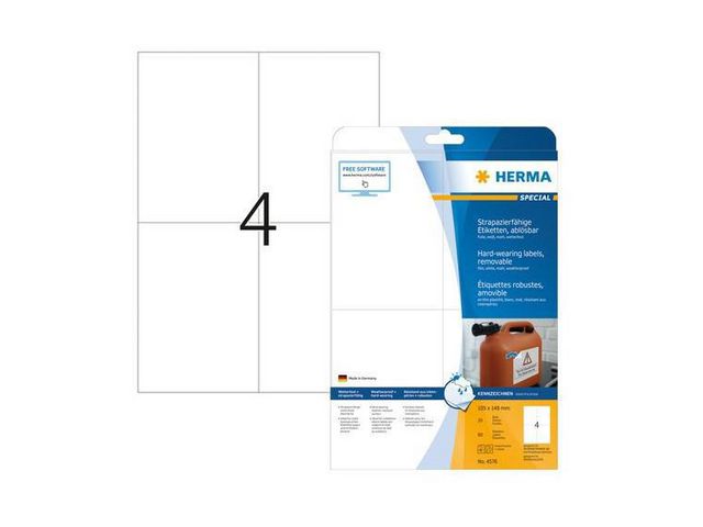 Etiket Herma 105x148mm outdoor/pak80