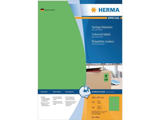 Etiket Herma ILC 210x297 groen/pk 100