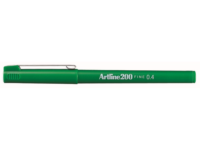 Fineliner Artline 200 0,4mm groen/ds 12