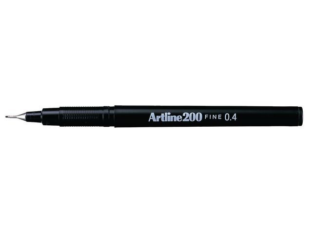 Fineliner Artline 200 0,4mm zwart/ds 12