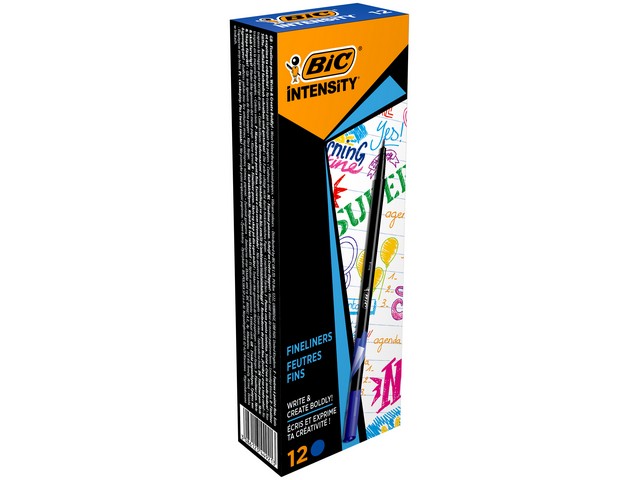 Fineliner BIC Intensity blauw/ds12