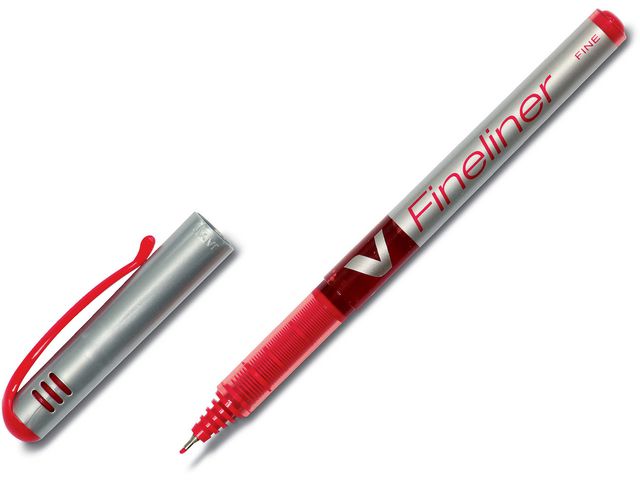 Fineliner Pilot V-4190 0,5 mm rood/ds 12