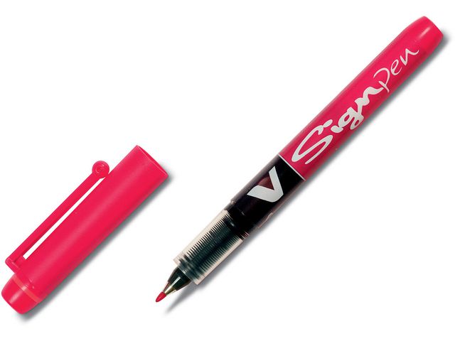 Fineliner Pilot V-signpen 0,6 mm rd/pk12