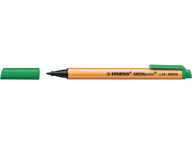 Fineliner Stabilo GREENpoint 0,8 gr/ds10