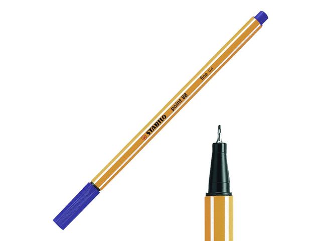 Fineliner Stabilo point 88 0,4 bl/ds 10