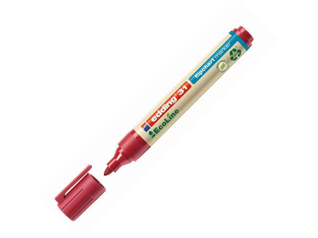 Flipovermarker edding 31 eco rood