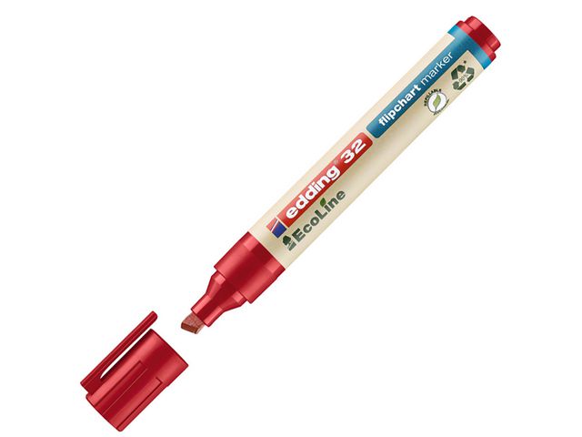 Flipovermarker edding 32 eco rood/ds 10