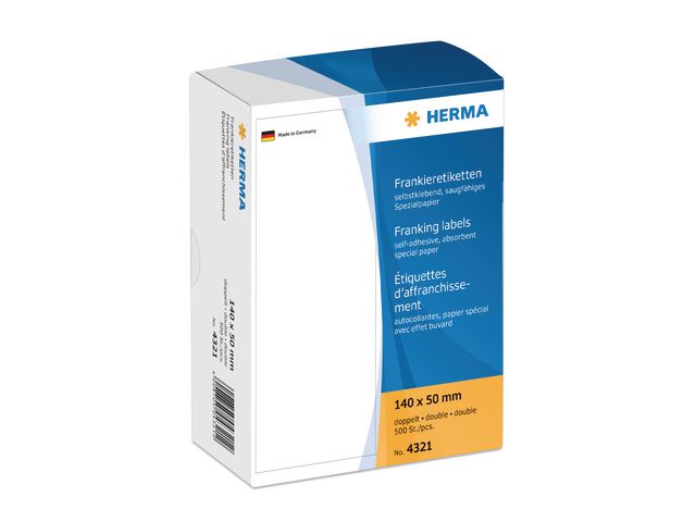 Frankeeretiket Herma 4321 140x50mm/pk500