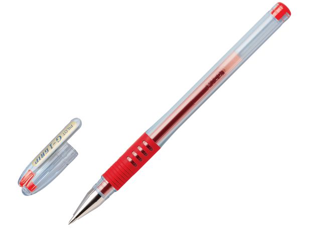 Gelpen Pilot G1-7 Grip 0,4mm rood/pak 12