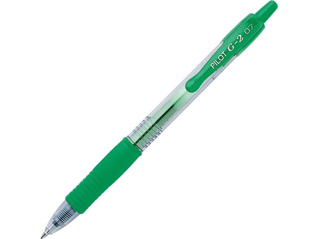 Gelpen Pilot G2-07 0,4mm groen/doos 12