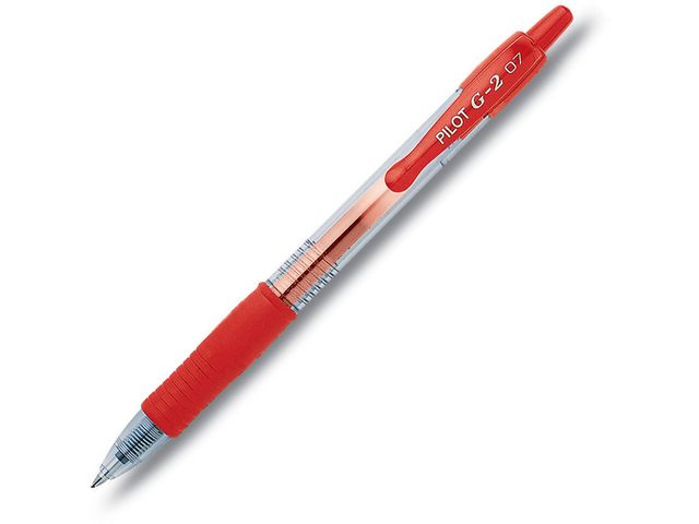 Gelpen Pilot G2-07 0,4mm rood/pak 12