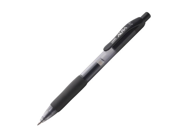 Gelpen SPLS Aura RT 0,7mm zwart / pk12